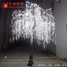white light led weeping willow tree lighting