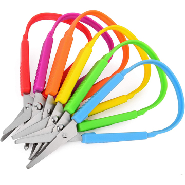 Kids Spring Easy Grip Loop Handle Scissors