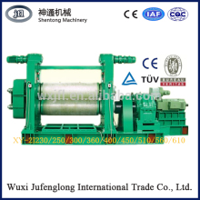 XY-450 Two rolls rubber calender/conveyor belt calender for coating rubber and fabric