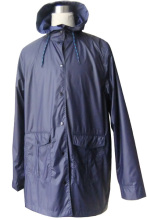 High quality pu coated nylon raincoat/raincoat poncho