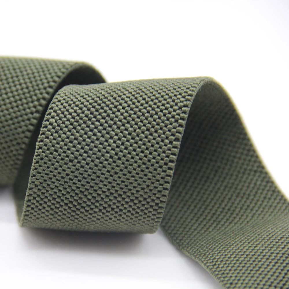 High Quality Polyester / Nylon / Cotton Woven Elastic Webbing / Ribbon for Garment Accessories / Bags