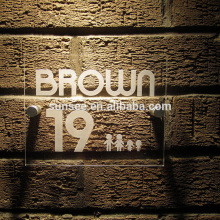 12v acrylic led house number lights