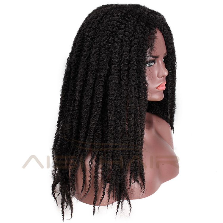 Aisi Hair Synthetic Afro Kinky Curly Hair Braids Dreadlock Marley Braiding Hair Wig Black Ombre Brown for Women