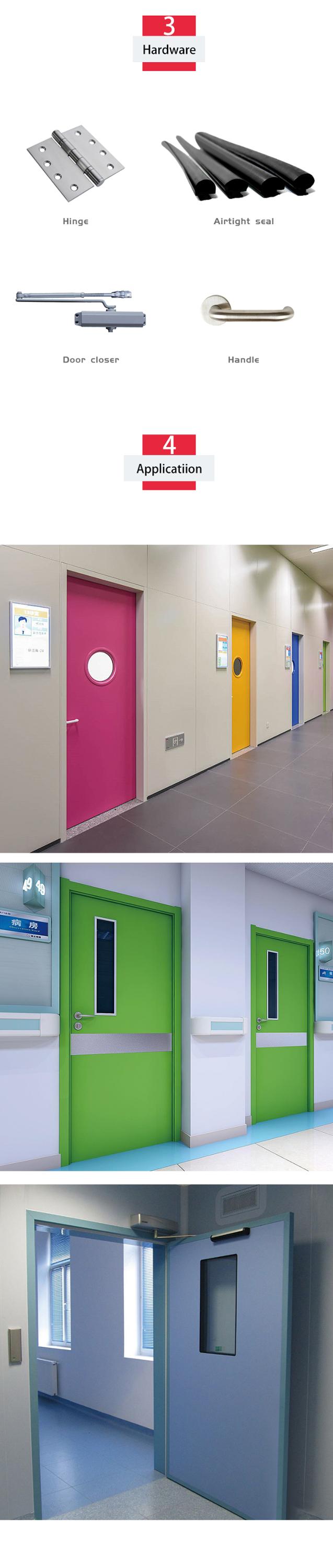 China HPL Hospital Door Manufacturer standard size hospital design surgery room doors