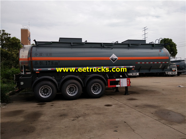 Tri-axle Dilute Sulphuric Acid Transport Trailers