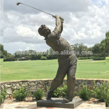 New Designs Sport Theme Bronze Golf Man Statue