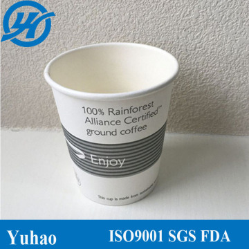 Wholesale Disposable Singal Wall Paper Cup for Hot Drink