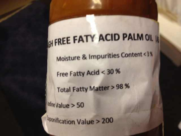 gh free fatty acid palm oil