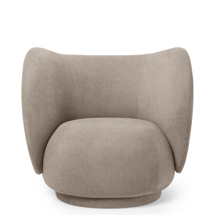 Modern Design Rico Lounge Chair Boucle Stoffe stoel
