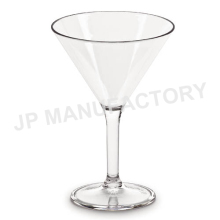 Plastic martini glass