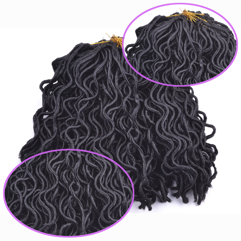 Wholesale  Faux Locst Ombre Colors Dreadlocks Braid Synthetic Long Style Braid Hair extensions weaves  12'' 24roots