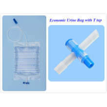 حقيبة بلاستيكية طبية مع صمام متقاطع