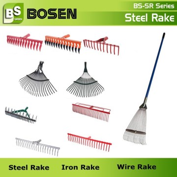 Professional Iron Garden Steel Landscape Rake