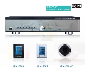 BSPH CIM-0506 Multi zones intelligent central control audio system 6 rooms smart home audio amplifier system