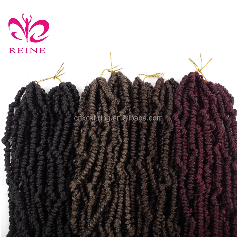 REINE 14inch spring twist hair Crochet Braids Most popular Small Crochet Braids  twist bomb twist crochet hair