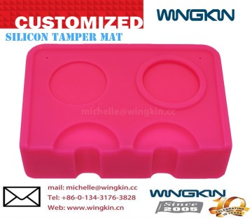 Silicone Espresso Tamp Mat/Coffee Tampering Corner Mat superior quality