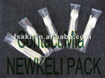 plastic spoon fork packing machine cutlery flow wrap packing machine