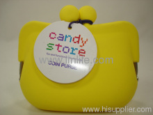 Authentic New Candy Store Yellow Silicone Framed Coin Purse/pouch/bag?