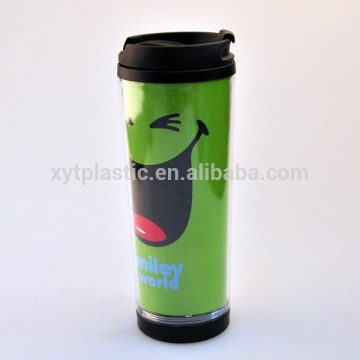 heat resist PP plastic travel mug coffee mug