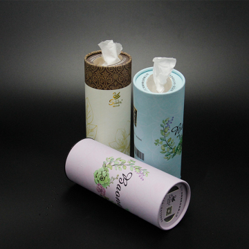 OEM Cartoon Tissue Boxes: Santa Design Tissue Paper Cylinder Boxes