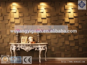 guangzhou 3d effect wood texture mdf wall panel