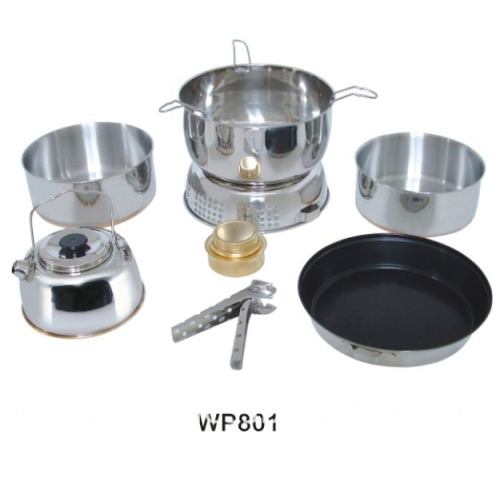 5 People Outdoor Stainless Steel Cookware
