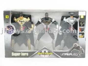 Plastic Toy, Super Man with Light (3in1)