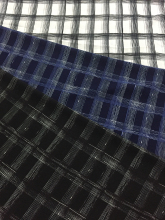 Check Design Polyester Bubble Crepe Printing Fabric