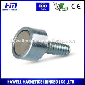 ndfeb flat holding magnet with external thread