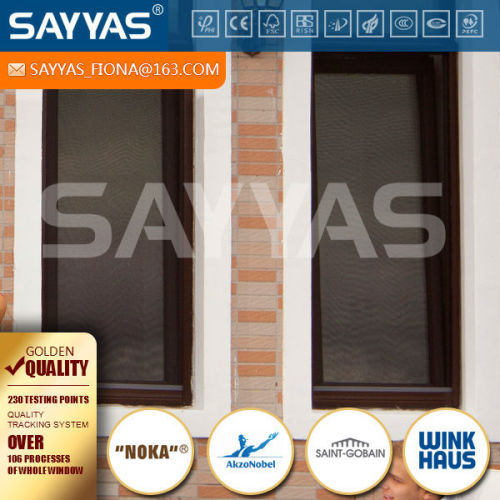 double glazed wood windows tilt design with screen