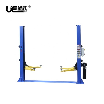 Two Post Lift Manual Release Low Column Width Adjustable Floor Type Double Column Lift UE-2P4T