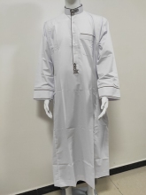 Man Muslim Clothing Saudi Arab Long Sleeve Thobe