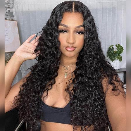 Water Wave V Part Human Hair Wig