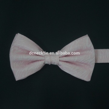 100% silk hand made pink wedding bow tie