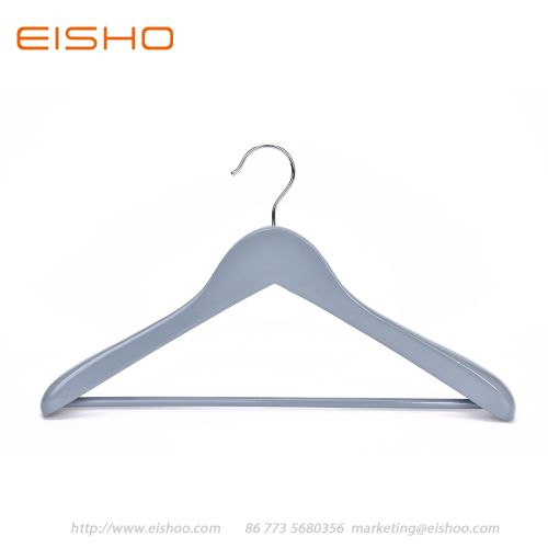 EISHO Large Grey Wood Suit Coat Hanger