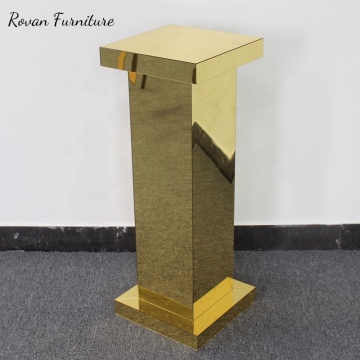 Modern Golden Flower Stand for Wedding Decor and Event Planning