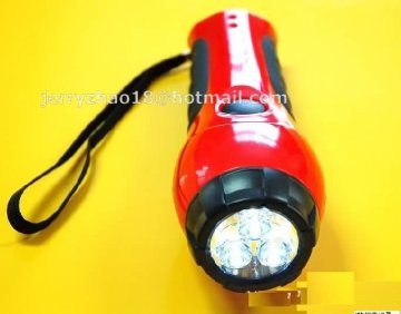 Emergency Dynamo LED Flashlight/Dynamo Torch Light/Dynamo Flashlight with Radio