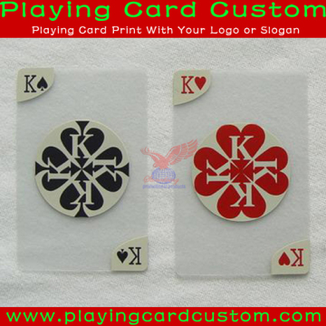 Custom Transparent Plastic Playing Cards