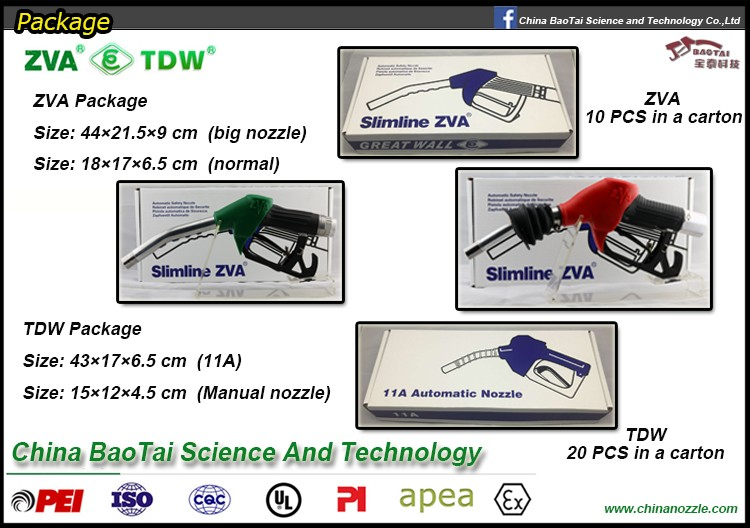 Zva Dn25 Automatic Nozzle for Fuel Dispenser