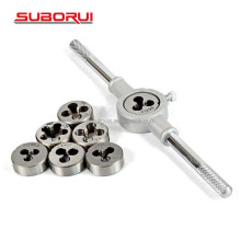 SUBORUI Hss 8pcs Metric Hand Screw Tap Die Set M3-M12