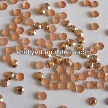 Hot fix rhinestud octagon metal studs for shoes 3mm copper