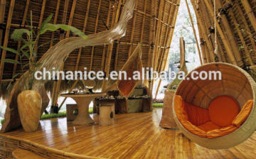 tropical atmosphere house ceiling of artificial bamboo matting