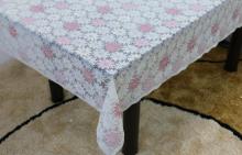 Printed pvc lace tablecloth by roll zipper