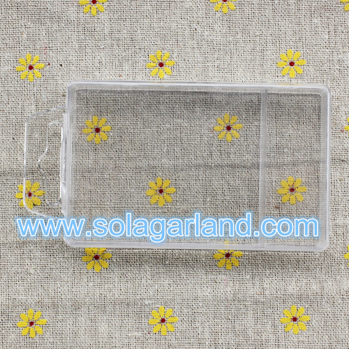 6*11*1.4 CM Clear Plastic Jewelry Box Storage