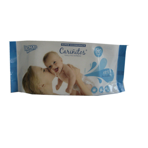 Salviettine umidificate per neonati con coperchio in plastica