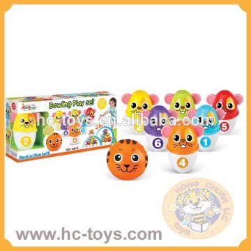 Lovely bowling toy,plastic mini bowling toy,bowling set toy