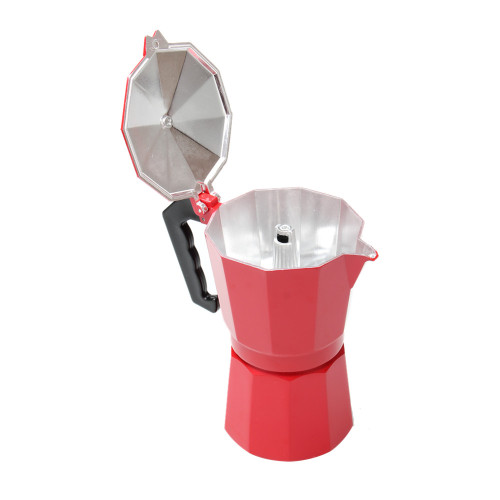 Hervidor de café Moka de aluminio estilo espresso de Italia