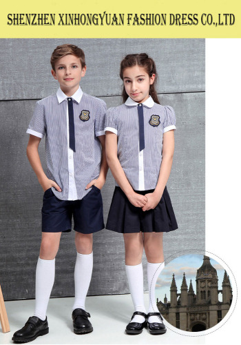 custom design polyester cotton middle school uniform for boys and girls