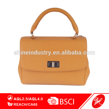 New Arrival Orange PU Female Hand Bags