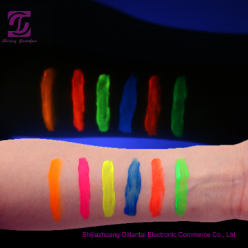 UV glow in the dark body face painting